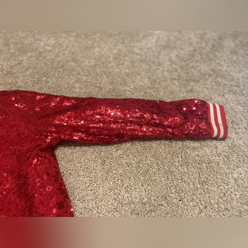 Disney Minnie Mouse Red Sequin Jacket Girls Size 9/10